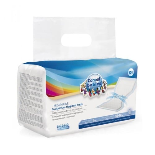 فوط صحية بعد الولادة قابلة للتنفس من كانبول بيبيز - مجموعة من 10 قطع.  Canpol