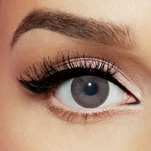 عدسات ليالا اللاصقة الملونة عبوة من قطعتين ( كوزمو جراي  ) _ 3 شهور