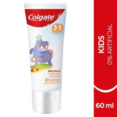 كولجيت معجون أسنان 3-5 سنوات بدون فلورايد 60مل / Colgate