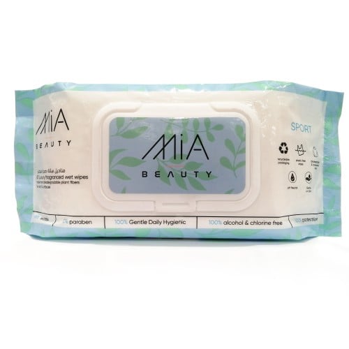 ميا مناديل مبلله ومعطرة 80 منديل سبورت.    MiA