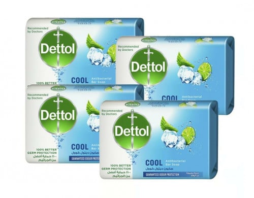 قالب صابون ديتول كوول المضاد للبكتيريا 4 × 120 جم.  Dettol