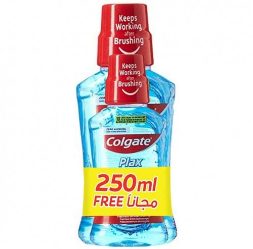 غسول الفم كولجيت بلاكس بالنعناع المنعش 500 + 250 مل.   Colgate