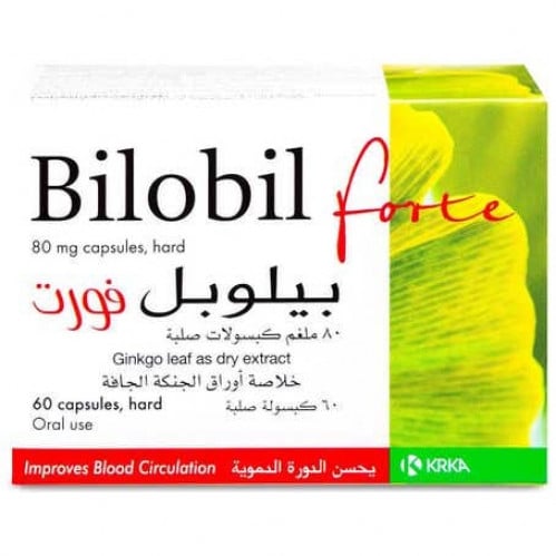 بيلوبيل فورت جنكو بيلوبا 80 مجم 60 كبسولة /  Bilobil