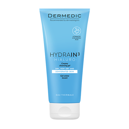 جل التنظيف الكريمي HYDRAIN3 من ديرميديك - 200 مل     DERMEDIC HYDRAIN3 CREAMY CLEANSING GEL