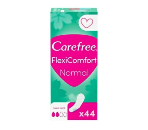 كيرفري فوط يوميه فليكسي كومفورت عادى بدون عطر 44 فوطه.   Carefree
