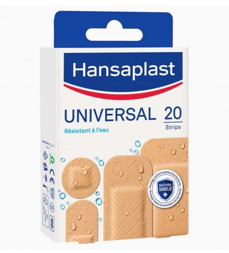 لصقات مقاومة للماء عالمية من هانسابلاست  _ 20 لصقة Hansaplast