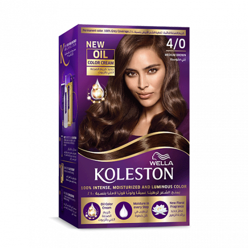 صبغة الشعر الدائمة من ويلا كوليستون _ بني متوسط 4/0.   Koleston