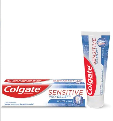 معجون أسنان كولجيت  سينسيتيف برو ريليف لتبييض الأسنان الحساسة - 75 مل.  Colgate