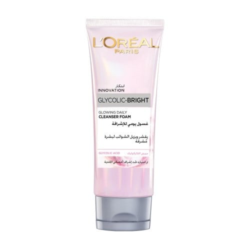 لوريال جليكوليك برايت غسول يومي رغوي 100 مل.  Loreal paris