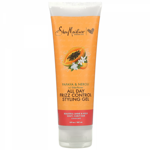 شيا مويستشر جل تصفيف للتحكم في التجعد طوال اليوم ، البابايا وزهر البيلسان ، 8 أونصات سائلة (237 مل) / Shea moisture