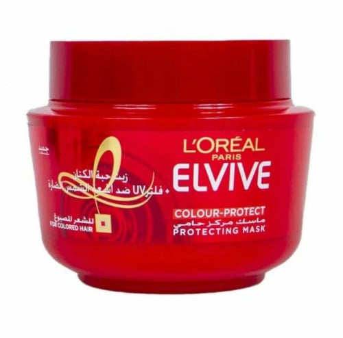 ماسك مركز بخلاصة حبة الكتان للشعر المصبوغ من لوريال باريس إلفيف _ 300 مل Loreal paris