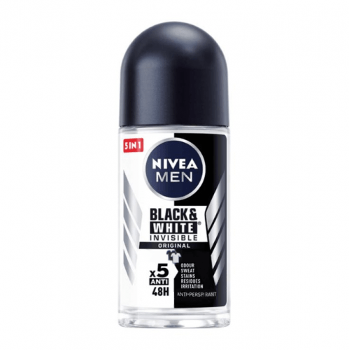 نيفيا مزيل عرق رول بلاك &وايت رجالي _ 50 مل. Nivea