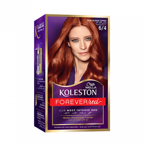صبغة الشعر الدائمة من ويلا كوليستون _ نحاسي أشقر داكن 6/4.   Koleston