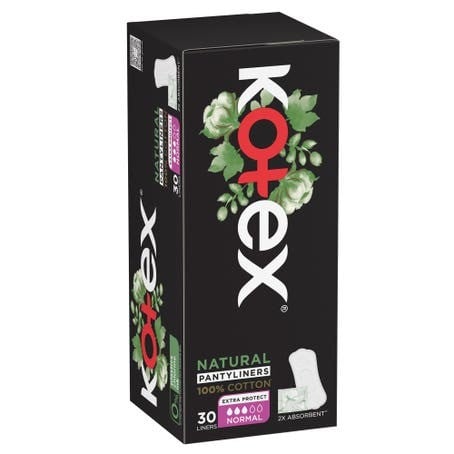 كوتكس فوط يومية قطن عادية  _ 30 فوطه.  kotex