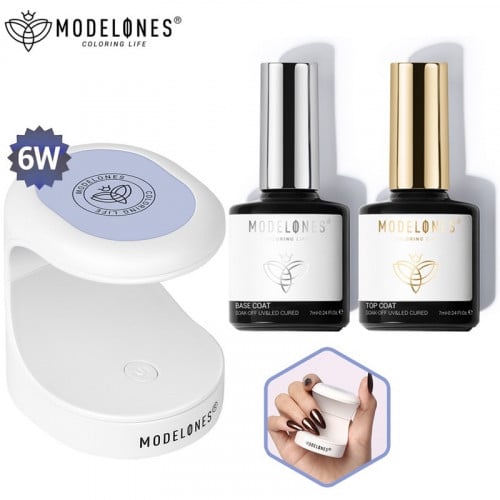 Modelones Mini Nail Dryers With Base And Top Coat...