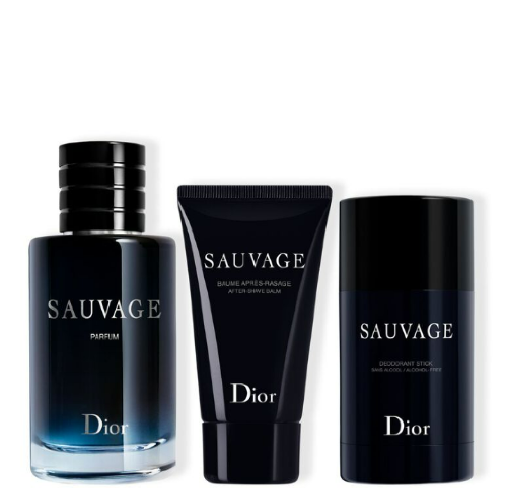 مجموعة الهدايا عطر سوفاج ديور بارفيوم + مزيل عرق + عطر حلاقة