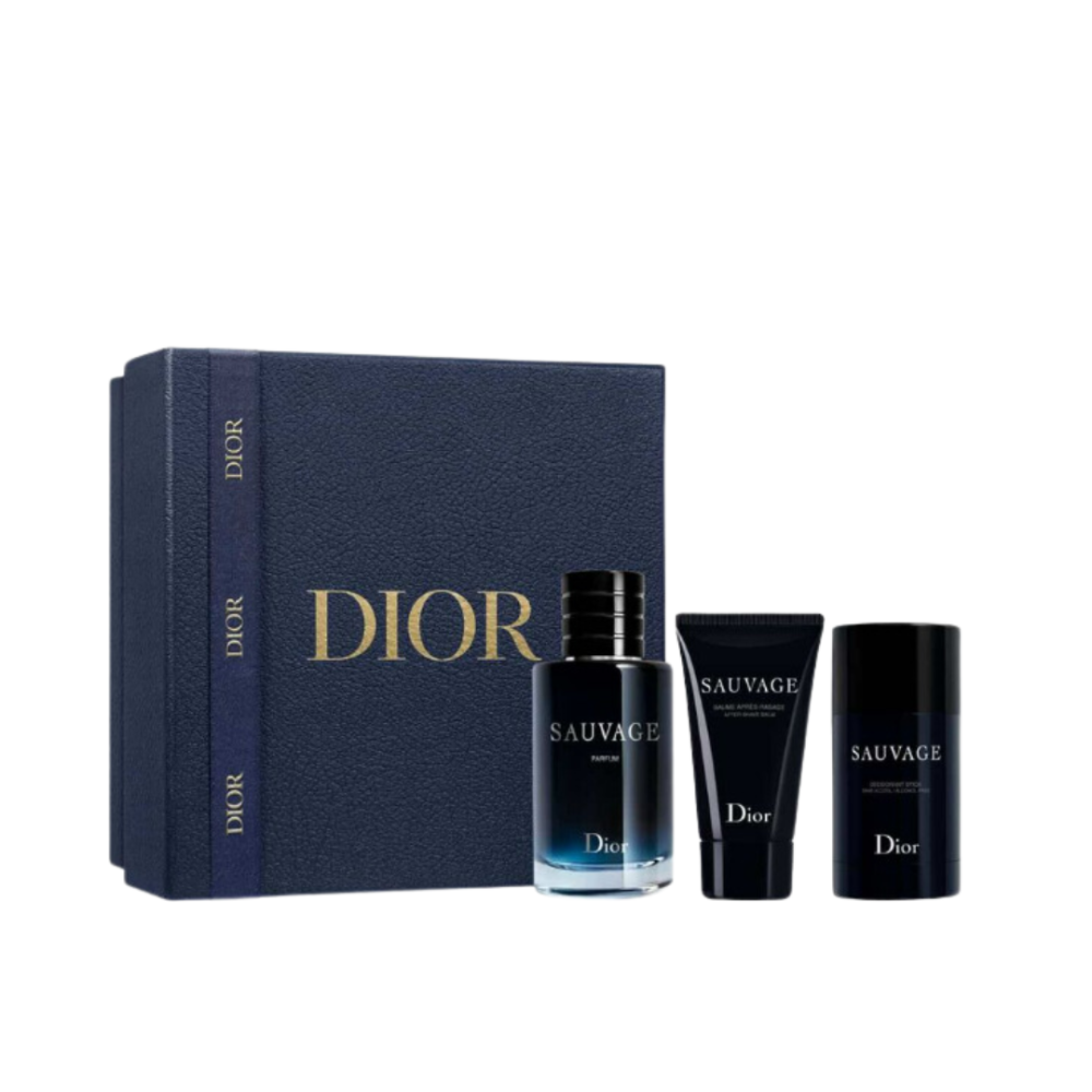 مجموعة الهدايا عطر سوفاج ديور بارفيوم + مزيل عرق + عطر حلاقة