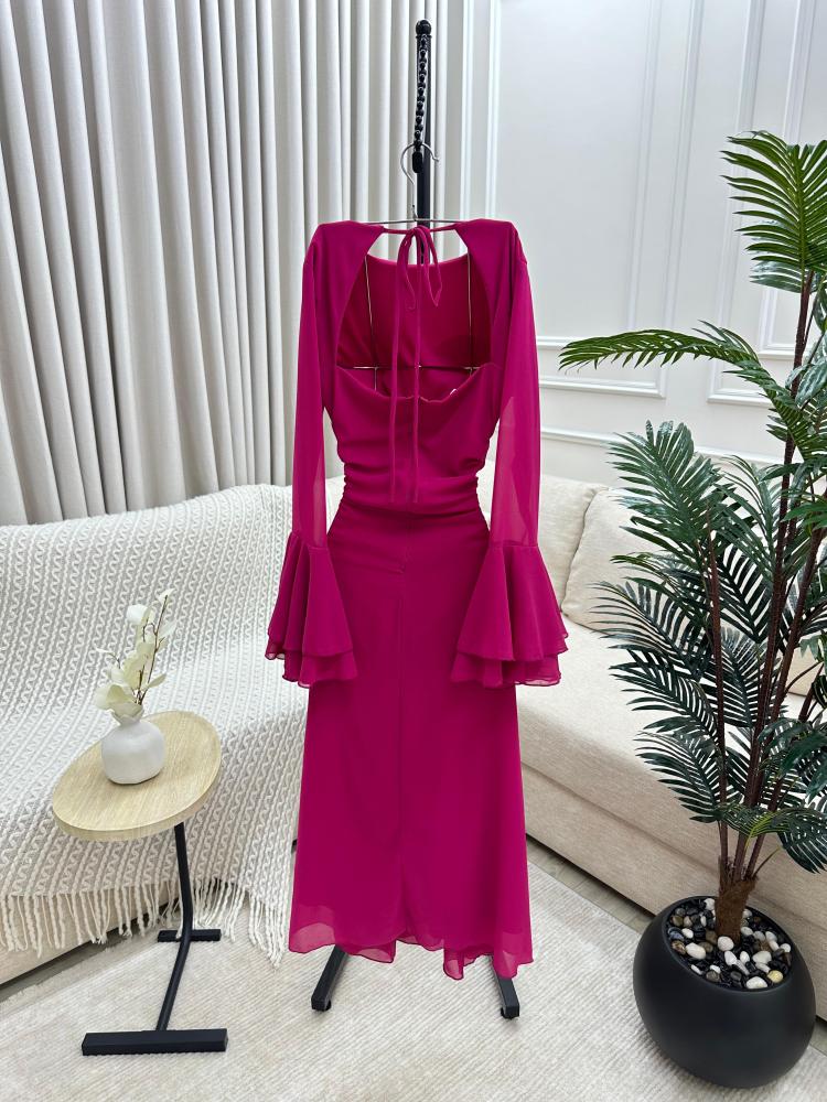 فستان العيد فوشي انيق