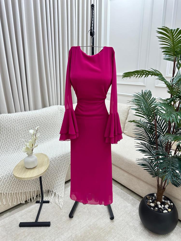 فستان العيد فوشي انيق