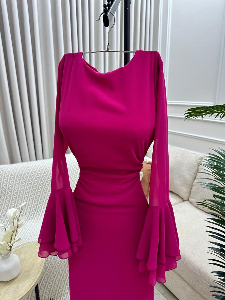 فستان العيد فوشي انيق