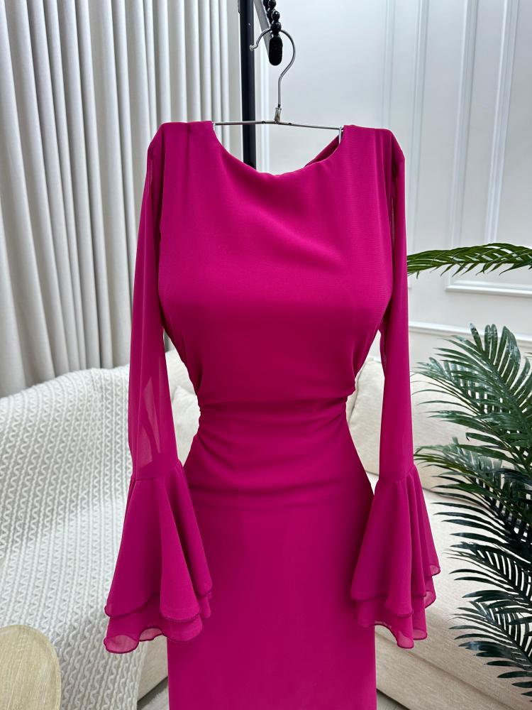 فستان العيد فوشي انيق