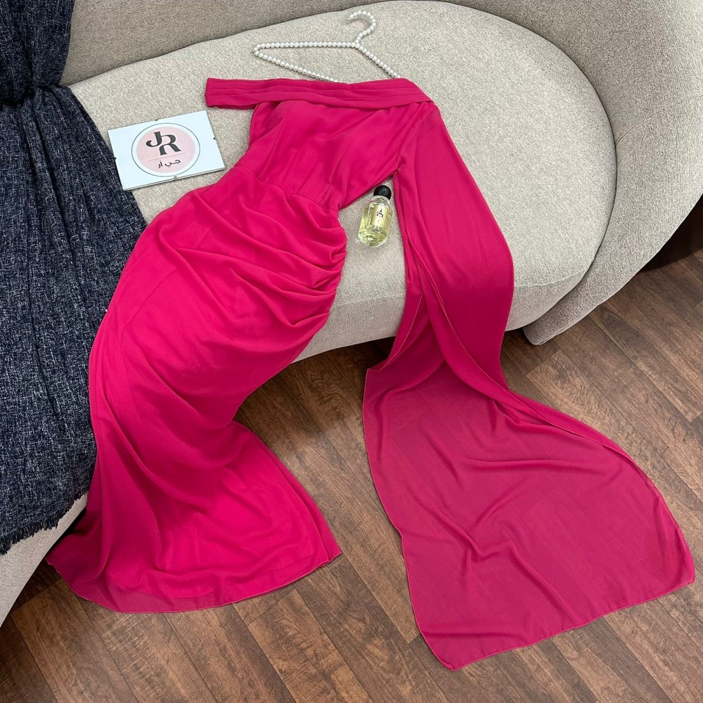 فستان زهري غامق ررررهيب