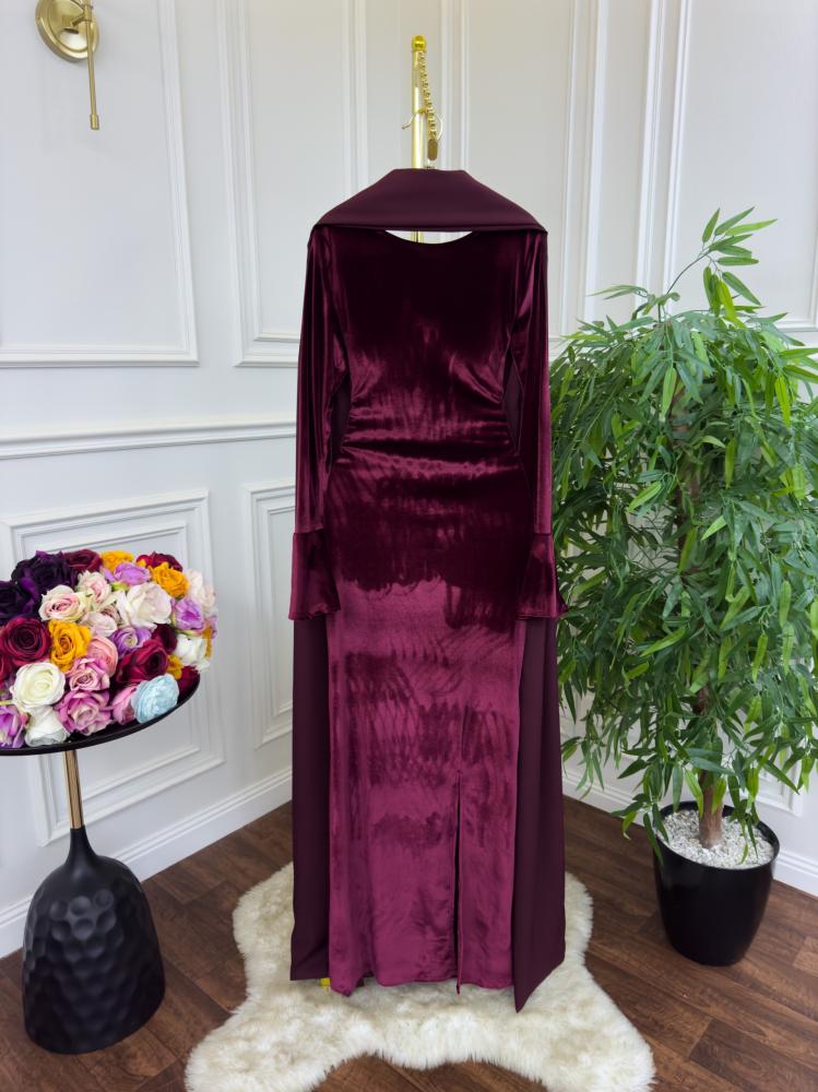 فستان مخمل كوري نادر