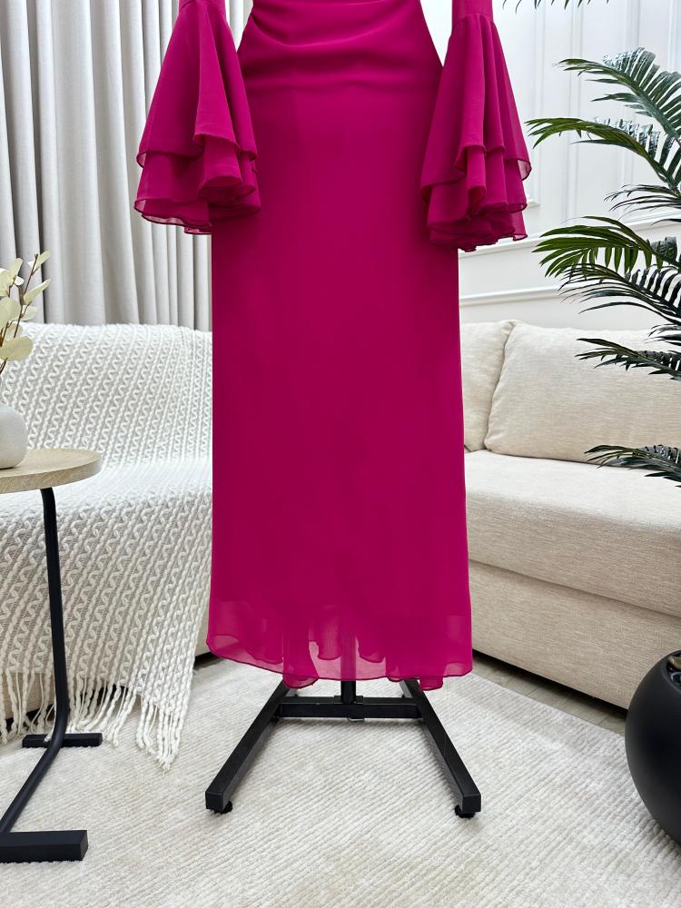 فستان العيد فوشي انيق