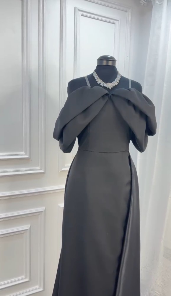 فستان اسود فخم ى