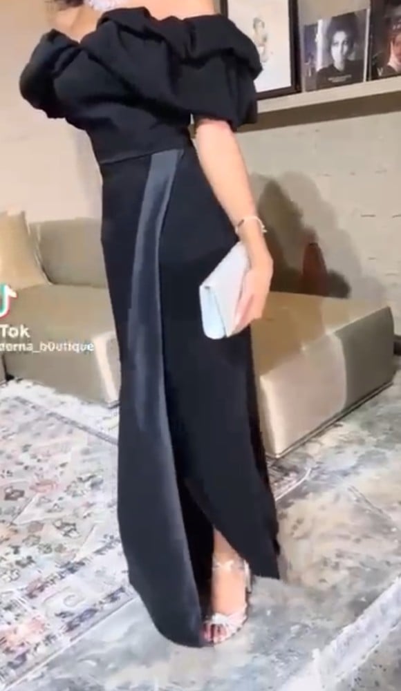 فستان اسود فخم ى