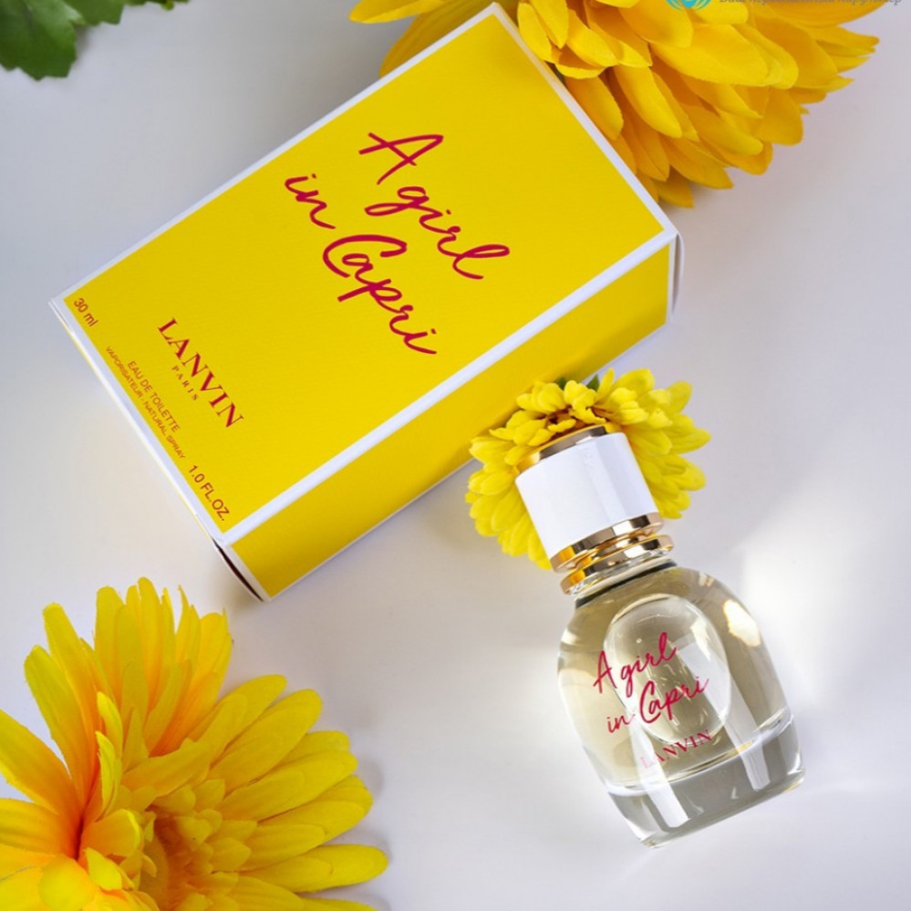 A girl in capri lanvin online perfume