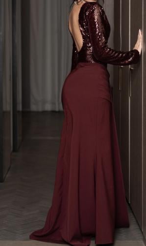 فستان ترتر مع كريب ايطالي