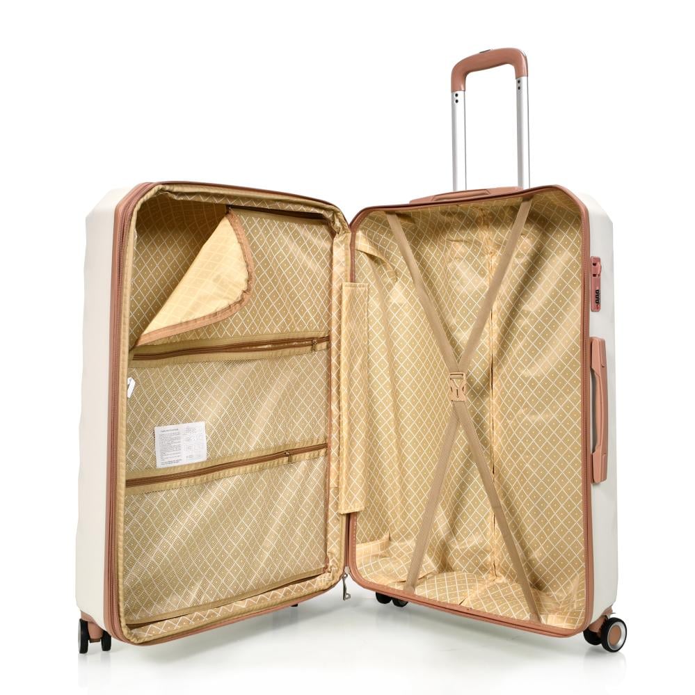 مورانو طقم شنط سفر فايبر 4 قطع بيج