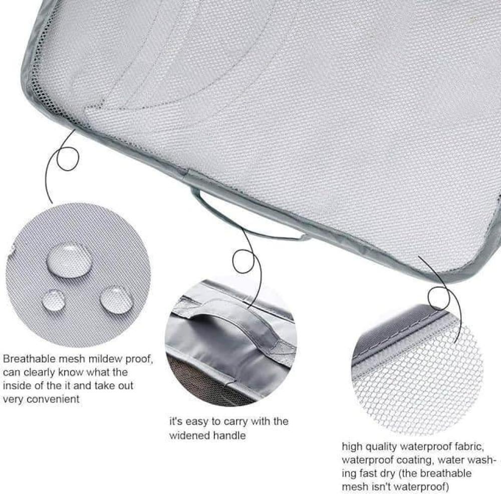 مورانو طقم منظم حقيبة سفر مكون من 7 قطع ازرق فاتح