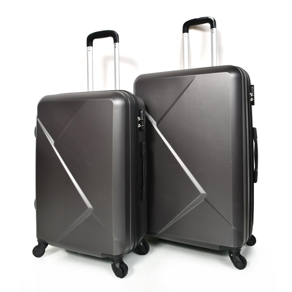 مورانو طقم شنط سفر فايبر 3 قطع رصاصي