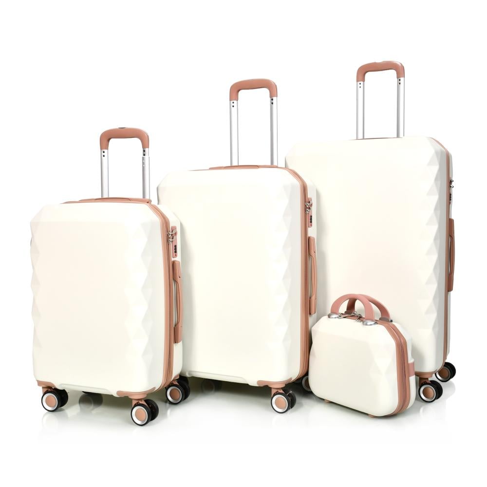 مورانو طقم شنط سفر فايبر 4 قطع بيج