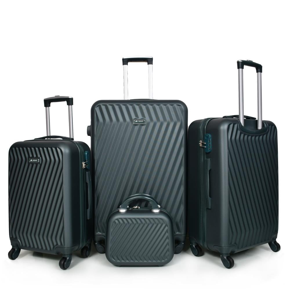 مورانو طقم شنط سفر فايبر 4 قطع أخضر