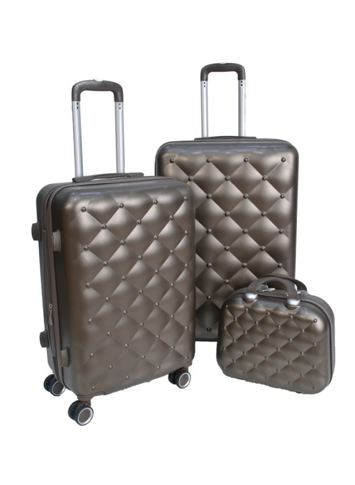 Shop Morano Heavy Duty Travel Luggage Trolley Bag Grey | Dragon Mart UAE