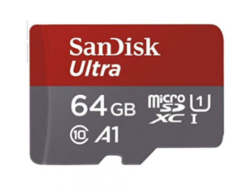 SanDisk 64GB Ultra microSDXC 120MB/s A1 Class 10 U...