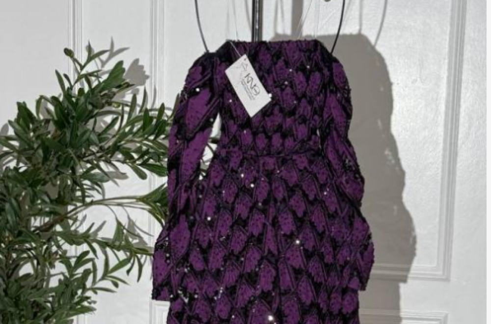 فساتين سهرة لون بنفسجي
