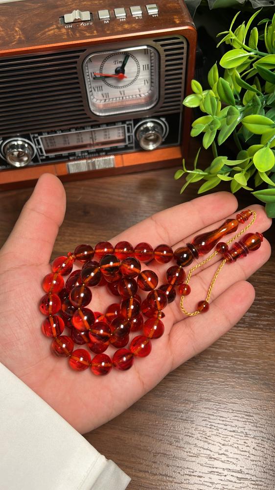 سبحة فاتوران عسلي