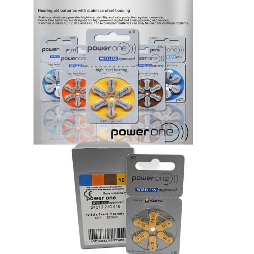 بطارية سماعة طبية أصلية كرتونية - 10 عبوات-power o...