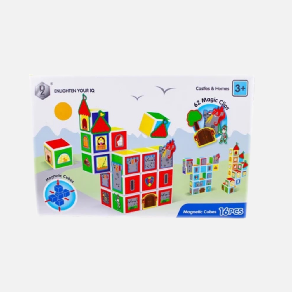 مكعب الذكاء المغناطيسي 16 قطعة حكاية طفل