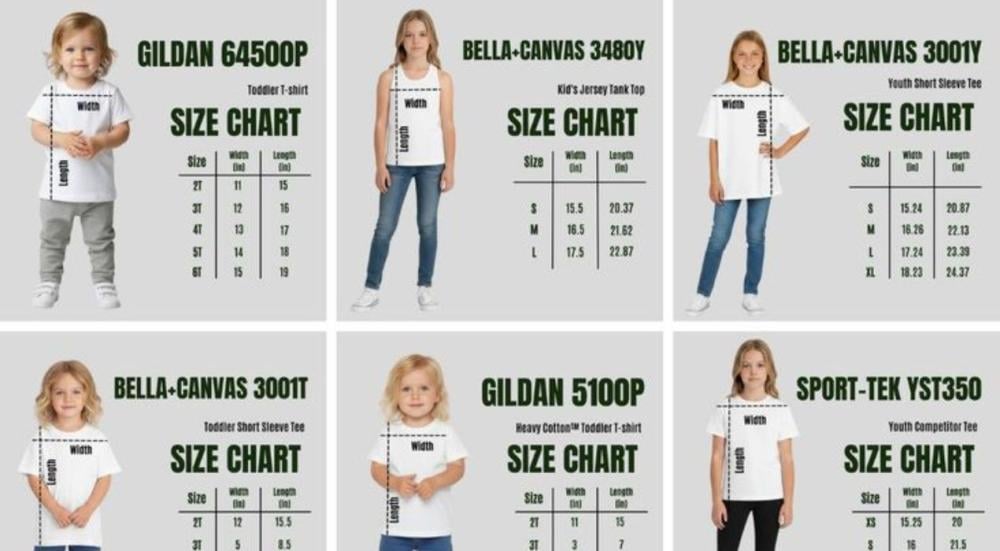 مقاسات الملابس للاطفال