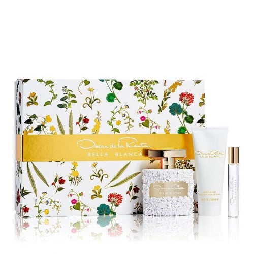 أوسكار دي لارنتا مجموعة بيلا بلانسا (أو دو برفيوم 100 مل + لوشن 100 مل + عطر مركز 15 مل