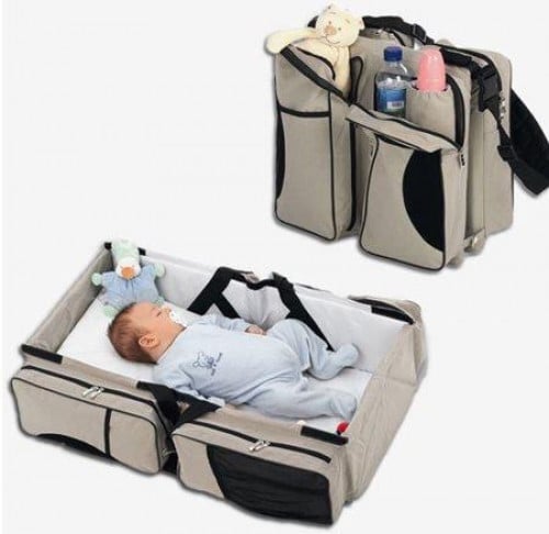 حقيبة الطفل + سرير