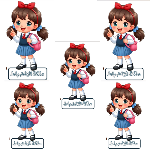 بطاقات تشجيعية ( ملكة الانضباط )