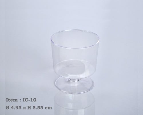 كاسات صغيره دائرية للحلا بقاعدةIC- 10 (7390)
