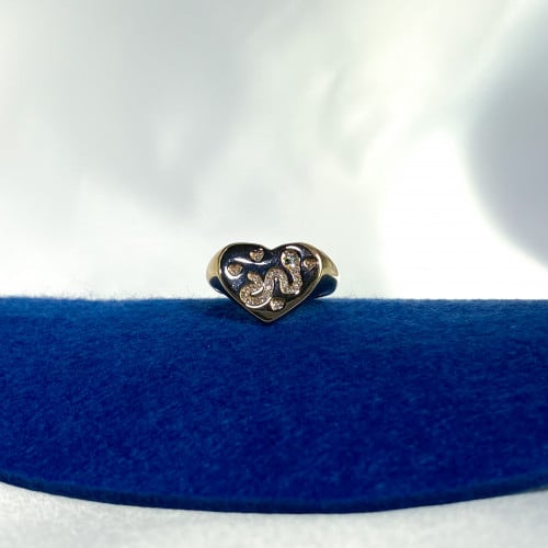 خاتم الحية مع الزركون مقاس 5 - 9 | Snake with zircon ring