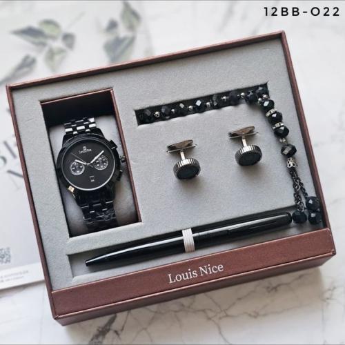 طقم رجالي ساعه+كبك+مسبحة+قلم